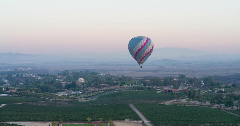 A giant balloon floating in the sky