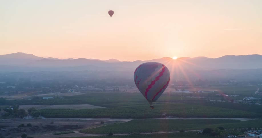 Hot air balloons in the sky