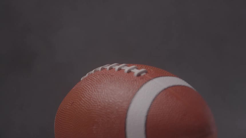 Closeup of an american football