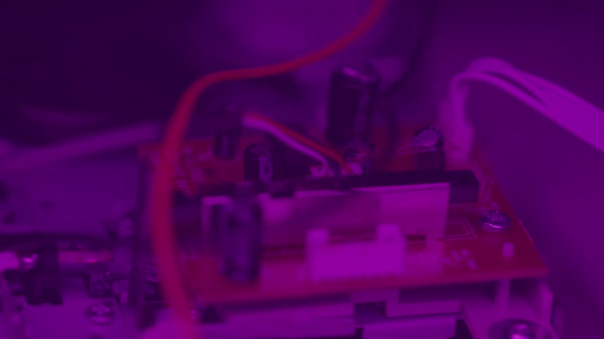 An electronic device with a series of electrical components