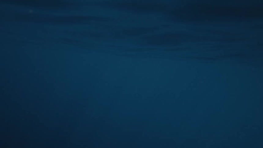 Ocean wave seen up close at the waters surface