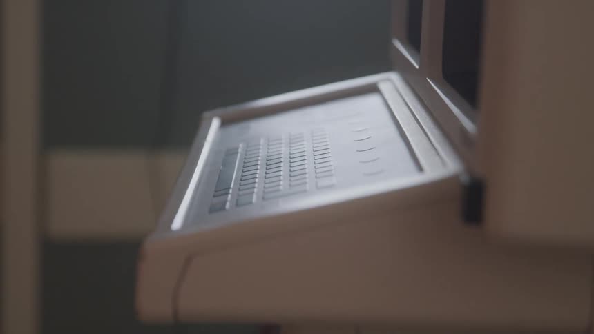 A shot of the keypad on a copier or printer the keypad is visible with buttons for numbers and functions ready for use