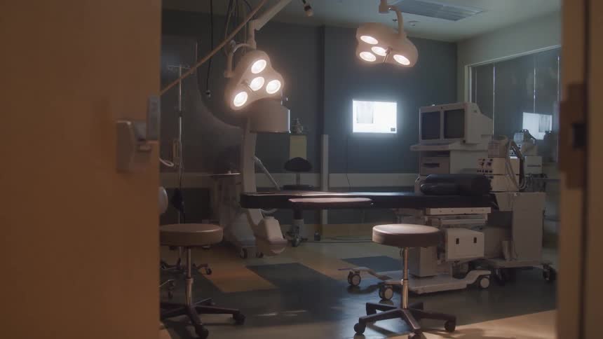 Interiorof a vacant surgery room in a hospital