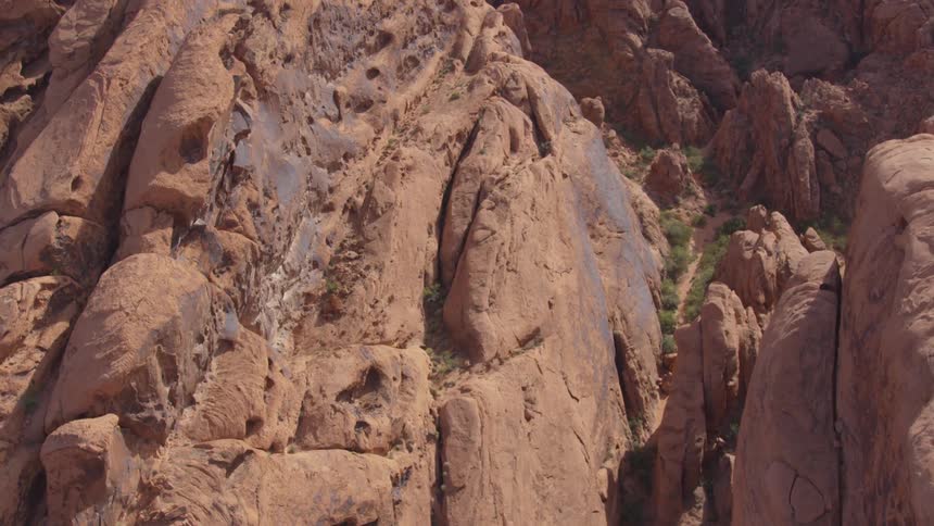 Canyon wall with natural weathering