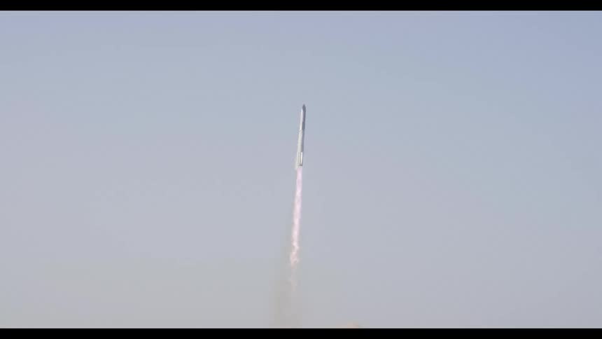 Rocket Launch Starship Liftoff with Camera Tracking