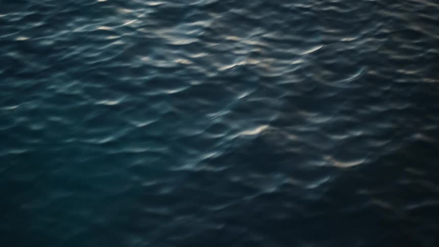Closeup view of rippling ocean water