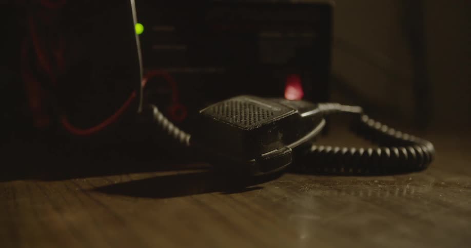 A radio controller sits unmoving on a table