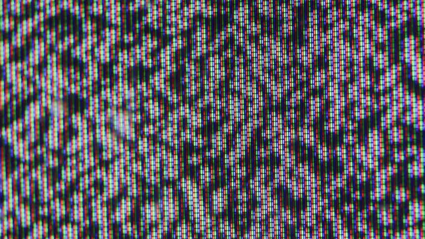 White dots move across a black grid