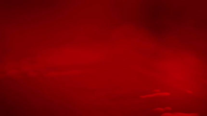 Liquid flows under a red light