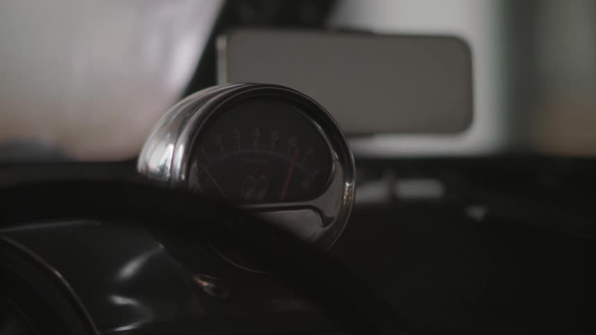 A gauge is set on this console