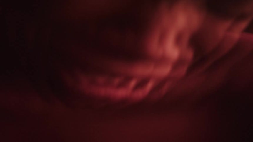 Multiple exposures from the mouth of a person in despair