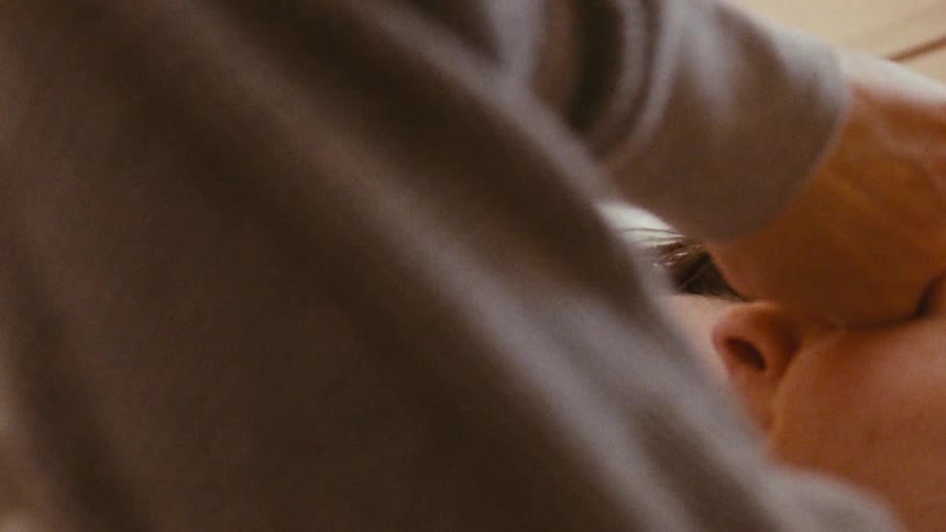 Two women sleep together in the bed