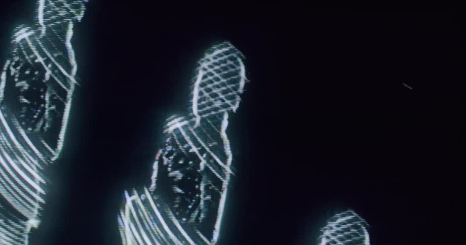 Abstract light patterns create a futuristic digital texture