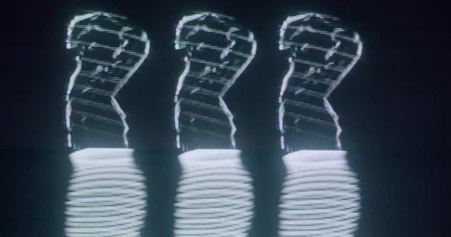 White lines flow over multiple outlined female figures against a black background
