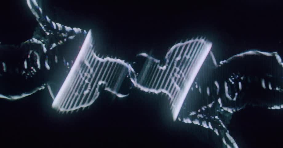 Abstract shape with light effects in shades of white and black