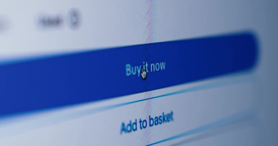 Cursor clicks on the blue online purchase button that says buy it now