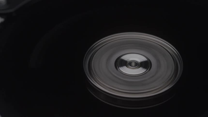 Hard drive operating with the platter spinning at high speed