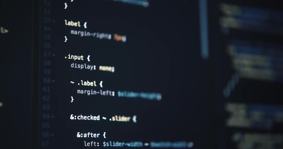 Css code snippet displayed on screen with classes and style properties