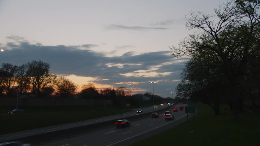 Traffic is flowing well on the highway
