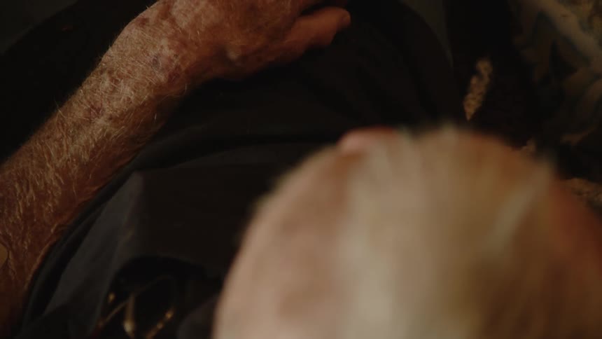 Arm of a static elderly person