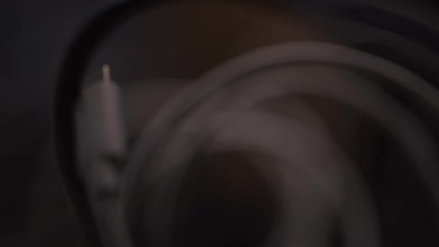 The bundle of cords are together