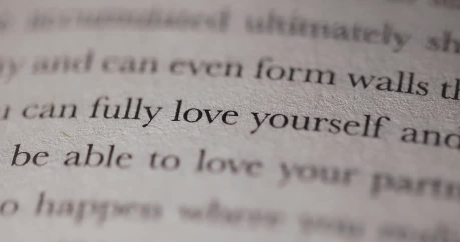 Book excerpt highlights the phrase fully love yourself