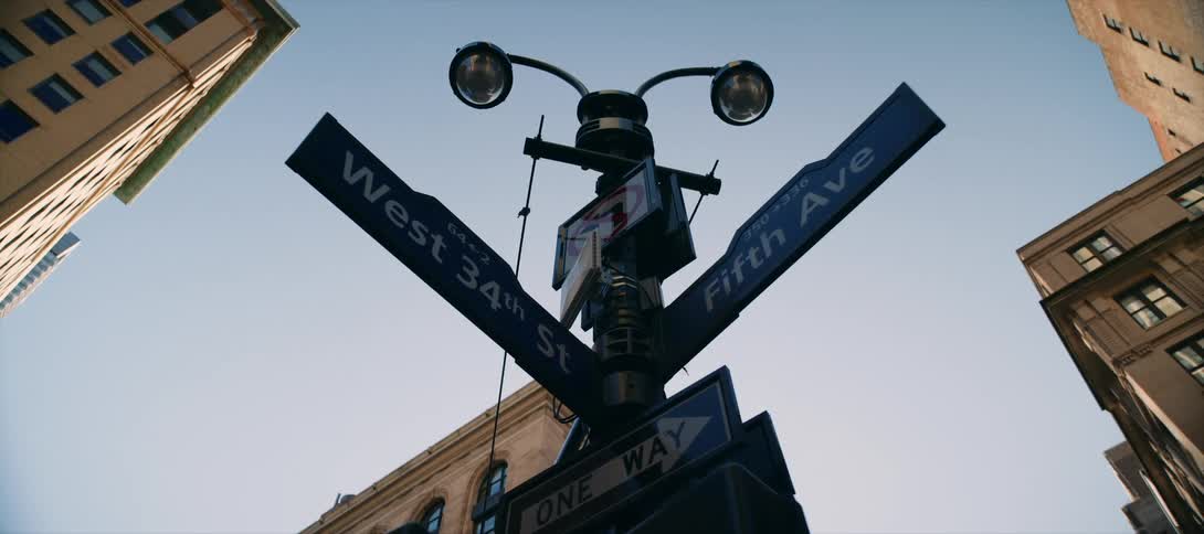 A street sign post outdoors in a metropolitan city during daytime