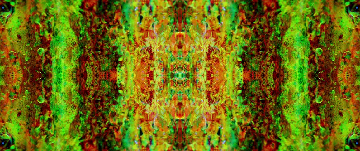 The digital artwork is full of many mixing colors