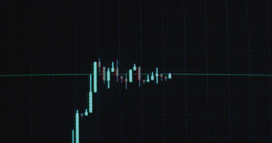 Financial candlestick chart showing strong upward movement after Bull Flag breaks resistance to the upside and bullish price action continues during massive crypto bull run and alt coin season creating generational wealth among investors and traders