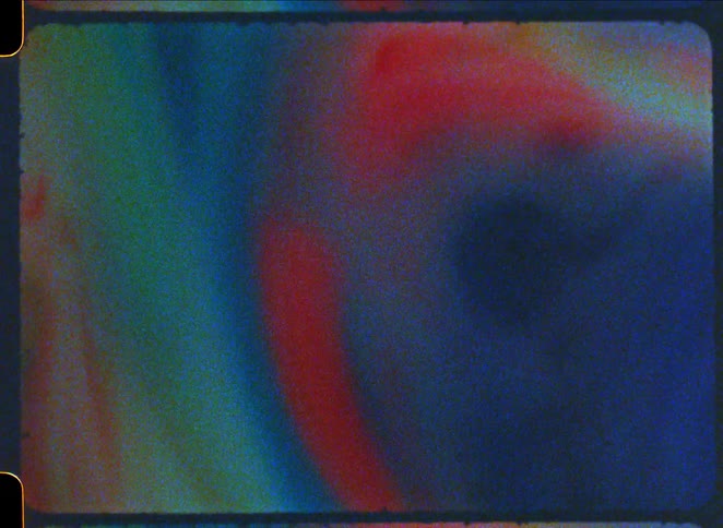 The colored paints are bubbling and mixing
