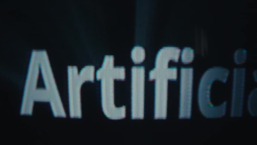 A message flashes on the television