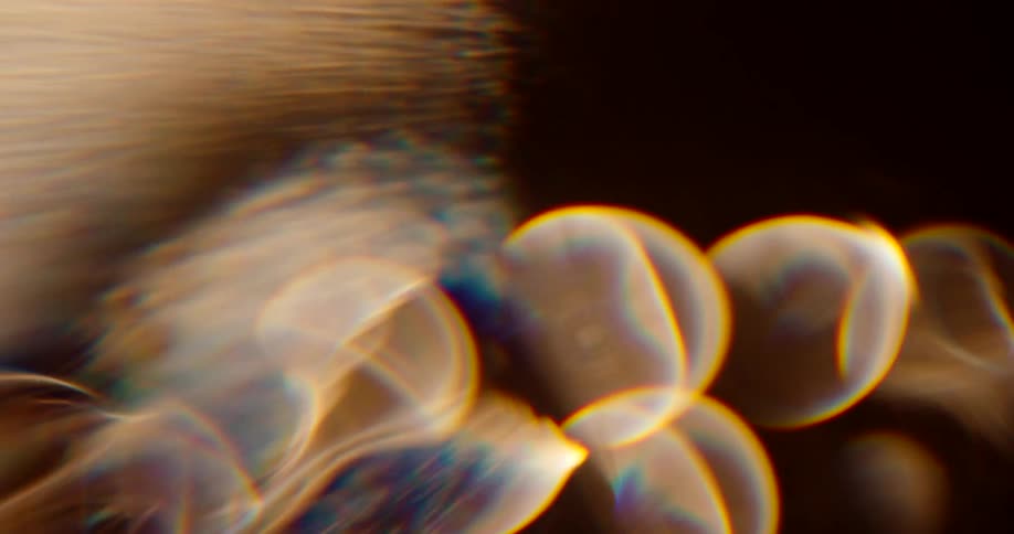 The light flares in the dark