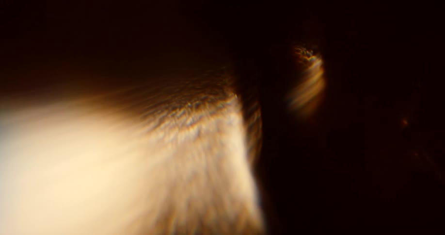 Extreme closeup of an abstract light reflection