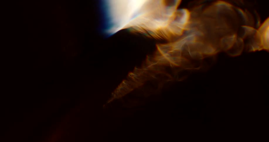 The light flares in the dark
