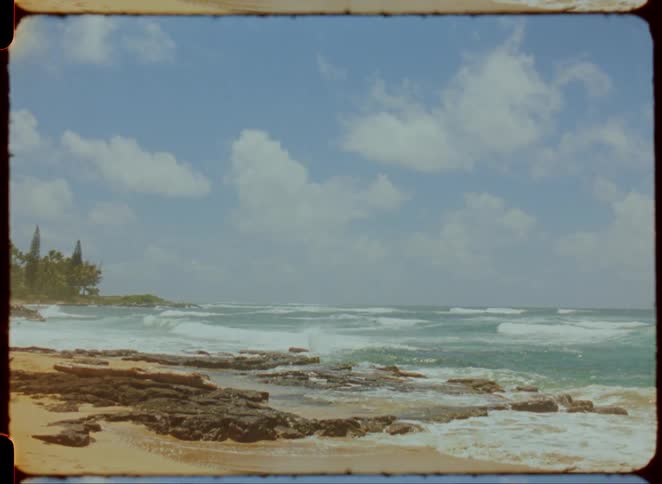 Landscape of an empty beach during the day