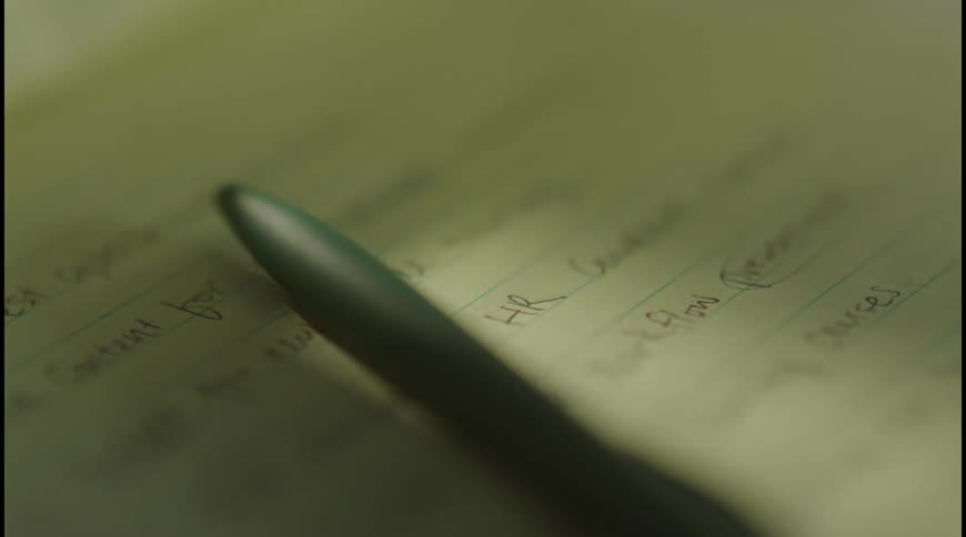 The paper is full of writings