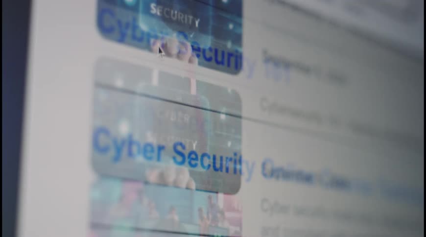 Closeup of a screen displaying a website