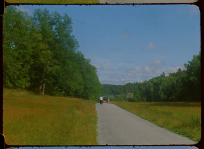 People are walking and jogging on the trail