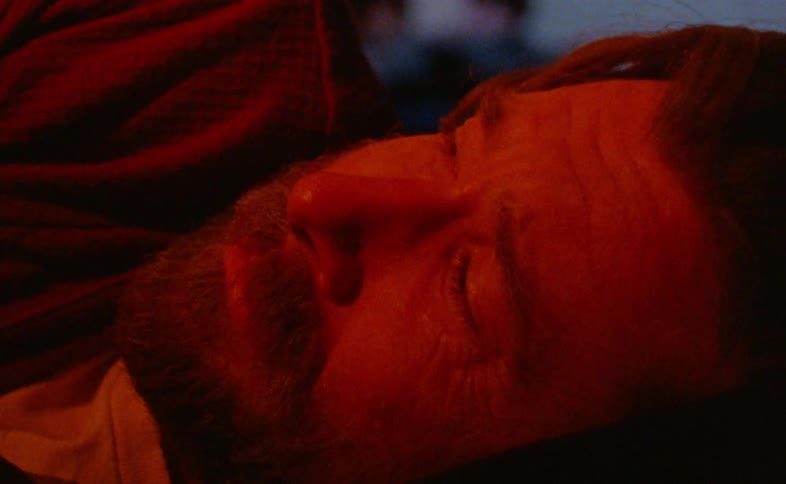 Two lines of dialogue can be heard from a film clip delivered by what appears to be an older man with a beard the words filmsupply are visible as a watermark across the scene