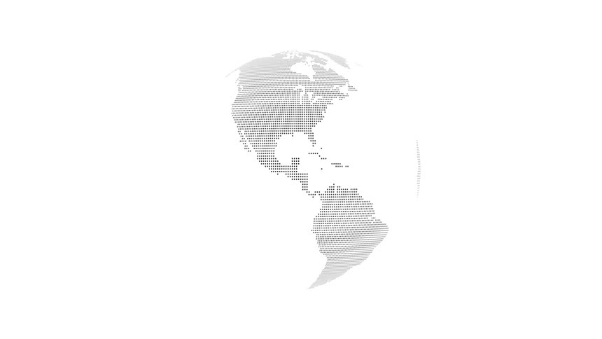 A globe with white water against a white background