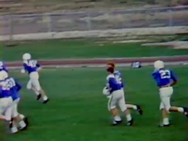 Football players job on the field