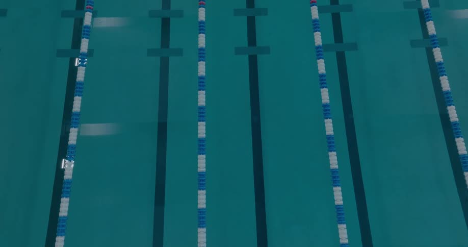 A large indoor swimming pool