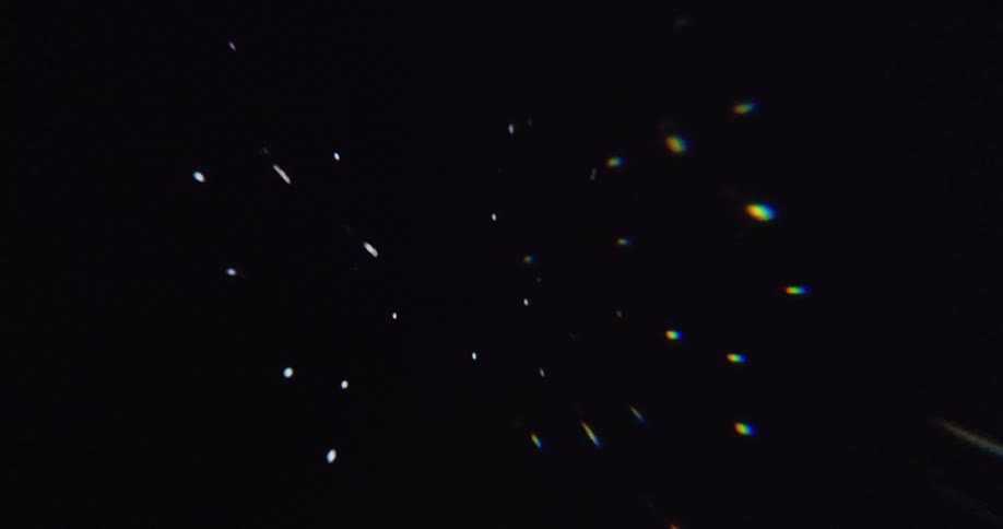 Many fireworks fill the night sky