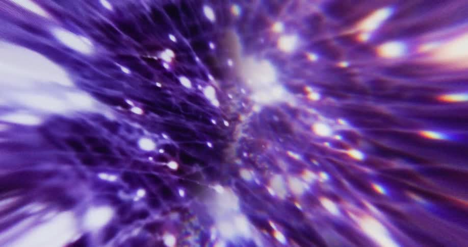 Fireworks explode and light up the night sky