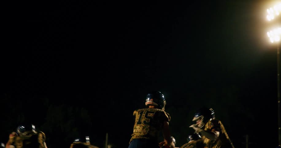 A night time football game