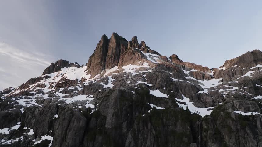 A snowy mountain top