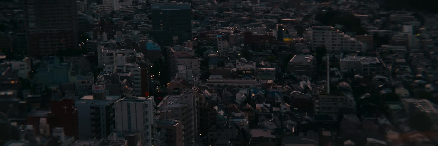 The sun is rising on the city