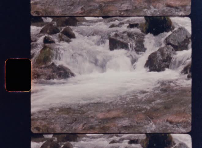 The rapids are full of large stones