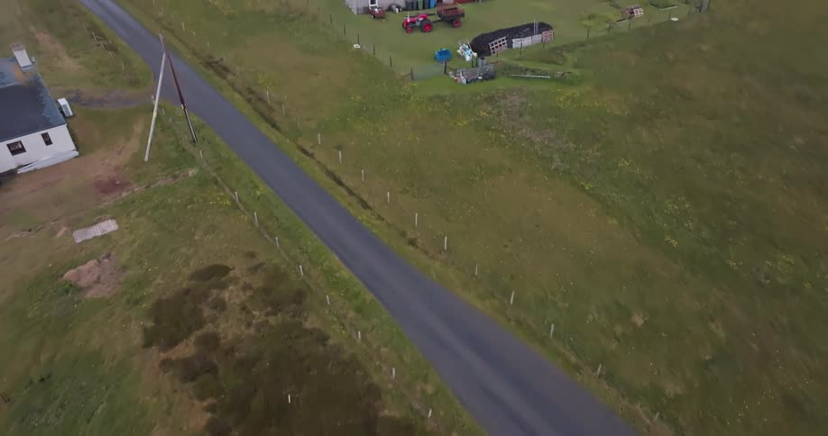 Homes and farms are in the rural area