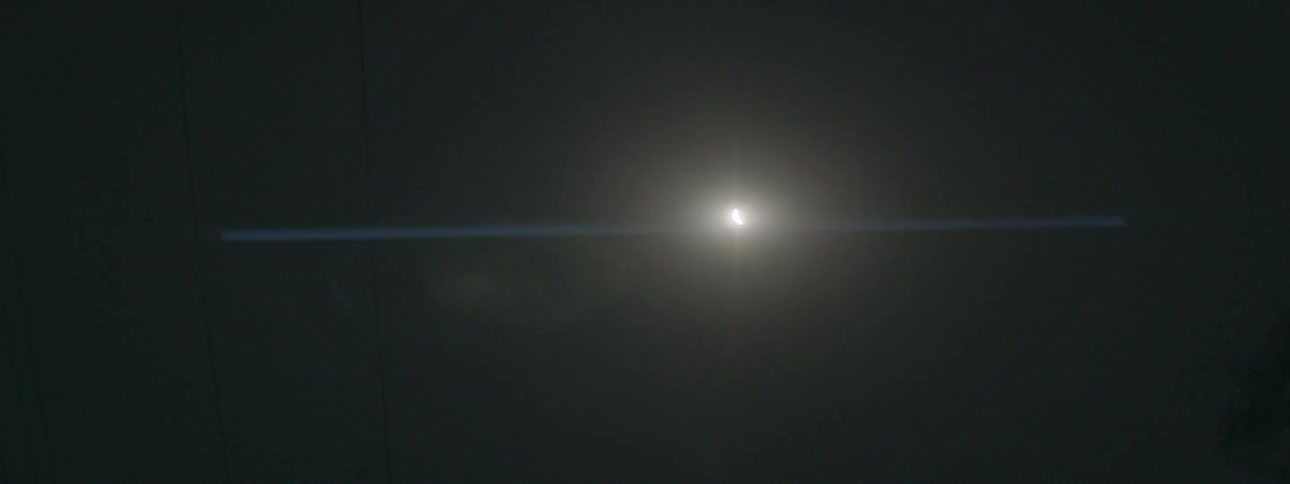Spotlight shining in some darkness